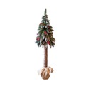 VYSOKÝ Umelý vianočný stromček na kmeni šišky 150cm