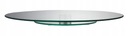 Sklenený tanier - okrúhly, otočný, 30 cm