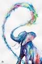 Plagát Marc Allante Colorful Elephant 61x91,5 cm