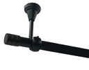 TYČ STROPNÝCH ZÁCLONOV ČIERNA 19mm REZAČ 280cm solo