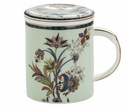 Porcelánový hrnček s infuzérom + vrchnák sitka