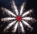 OBROVSKÉ PYROTECHNICKÉ SRDCE NA SVADOBNÚ FONTÁNU