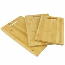 BAMBOO kuchynské dosky na krájanie SET 3 kusov