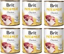 BRIT Paté & Meat Kuracie 6x 800g