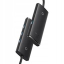 Baseus USB na 4xUSB-A, USB-C prenosný hub adaptér