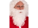 Kostým Santa Clausa s bielou bradou a fúzmi