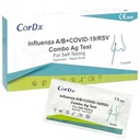 6x Cordx TEST COVID-19 Chrípka typu AB RSV COMBO 4v1 DOMOV NA SAMOKONTROLU