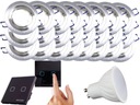 Set Halogen LED 24x Objímka + vypínač + žiarovky