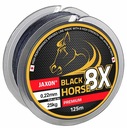 Pletená šnúra Jaxon BLACK HORSE 8X Premium 0,10mm 10m