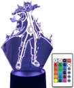 3D LED USB LAMPA V TVARE NARUTO UZUMAKI ANIME MANGA 16 FARIEB + DIAĽKOVÉ OVLÁDANIE