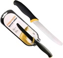 FISKARS Nôž NA RAJČINKY, ZELENINU, ZÚBKOVANÝ, VRUKOVANÝ, S GULIČKOU, čepeľ 11,5 cm