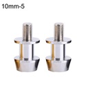 Strieborné 10 mm motocyklové CNC kyvné ramená