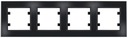 LUMINA Passion Frame 4-násobné sklo ČIERNA WL9241