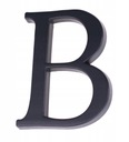 PRESTIGE písmeno B pre dom GRAPHITE domové číslo hliník