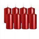 Sviečka valcová BISPOL RED METALLIC sviečka 10 cm