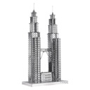 Piececool kovové puzzle 3D model Petronas Towers
