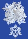 Zimná dekorácia Zimná hviezda Snowflakes Case 6 Balíček 10x9cm - 20 ks