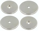 SILNÝ NEODYMIOVÝ MAGNET 25x3 mm S OTVOROM 7/3,5 mm NA SÚPRAVU 4 Skrutiek