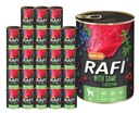 RAFI mokré krmivo pre psov so srnčím mäsom 24x400g BEZOBRNNÉ Dolina Noteci