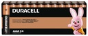 24x alkalická batéria Duracell Basic LR03 AAA