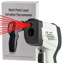 Multi Laserový teplomer pyrometer 800-1370°C