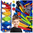 STAVEBNÉ BLOKY GUĽOVÉ DRÁHY 550 ks. Puzzle STAVEBNÁ VEŽA