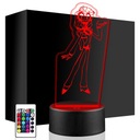 LED NOČNÁ LAMPA HAZBIN HOTEL CHARLIE 3D + darčeková soška NARODENINY NA DIAĽKU