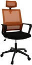 Kreslo RODOS, odvetrávaná kancelárska stolička, oranžová/červená