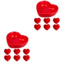 Love Heart taniere na namáčanie Chilli omáčky Misky 12 ks