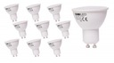 10x GU10 5W=50W LED SMD žiarovka, neutrál VÝKONNÝ