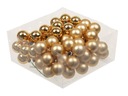 Sklenené čačky GOLD 3cm/72ks čačky