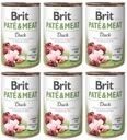 Brit Pate&Meat s kačacou 6x400g