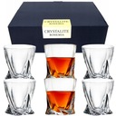 Krištáľové poháre na whisky Bohemia Quadro sada 6ks