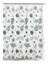 Sprchový záves 180x180 cm PEVA biela zelená monstera palmové listy