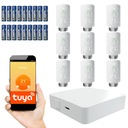 9x SMART ovládač s termostatickou hlavicou + WiFi brána Zigbee 3.0 Tuya