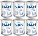 6x NAN 2 Optipro Plus upravené mlieko 800g