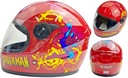 MINI PRILBA PRE DETI SPIDERMAN RED QUAD MOTOR XL 48-50cm