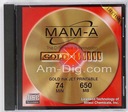 CD-R MAM-A Gold Printable 650 MB Jewel
