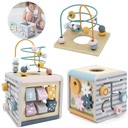 Viga PolarB DREVENÉ SENZORY KOCKOVÉ KOLESO Activity Box SORTER LABYRINT