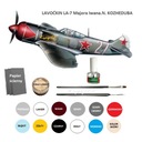 Model lietadla LA-7, farba, lepidlo, štetce, lak +
