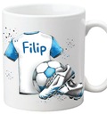 HRNČEK pre FUTBAListu, modré tričko + ľubovoľné meno