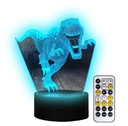 3D LED lampa DINOSAUR T-REX USB/BATTÉRIA + DIAĽK