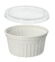 NÁDOBY NA POLIEVKU s vrchnákom, biele AIRPAC termálne, 350ml, 25 kusov
