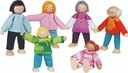 Flexibilné bábiky Modern Family 6 ks Goki
