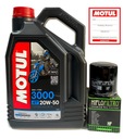 MOTUL 3000 4T 20W50 4L olej + HIFLO OLEJOVÝ FILTER