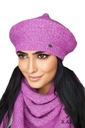 BERET set a šatka SCARF zimná šatka z merino vlny Cameo OFELIA