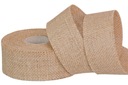 Jutowa Ribbon 7 cm/10 m prírodná svadobná svadba
