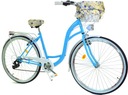 Dámsky mestský bicykel DALLAS 28, 7 prevodov, košík