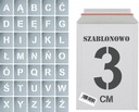 Opätovne použiteľné šablóny na maľovanie Letters 3cm set