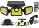 HALOGÉNOVÁ LED PULIČNÁ LAMPA SO SOLÁRNYM PANELOM